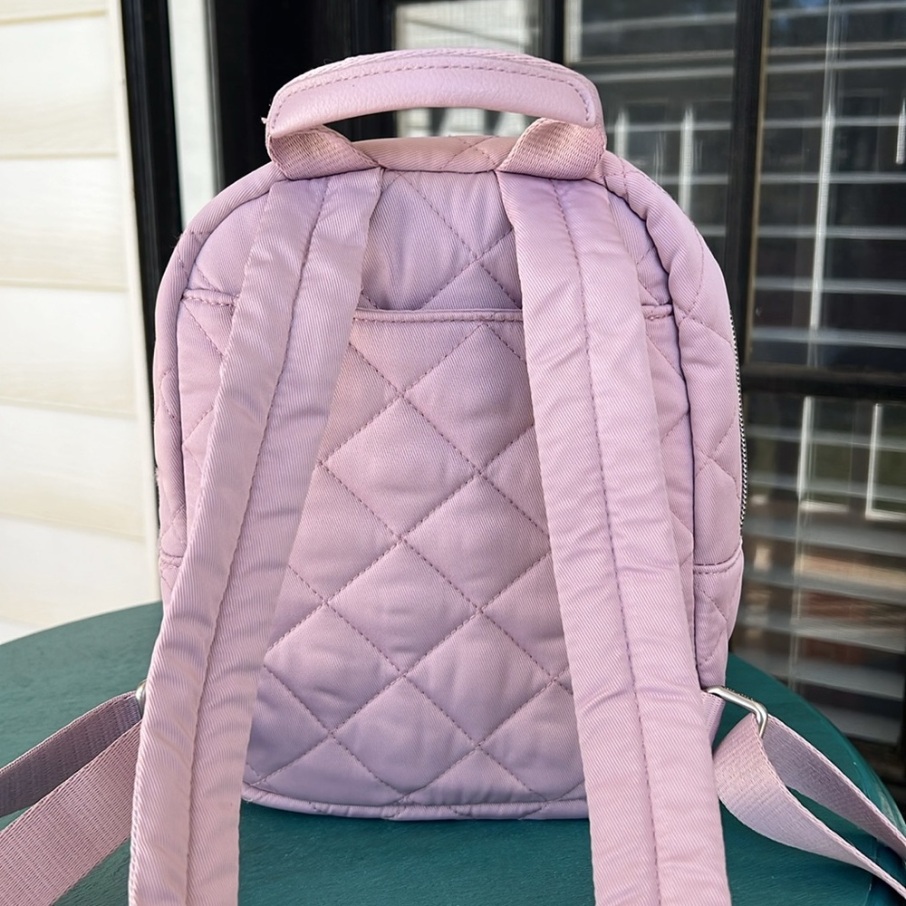 Vera Bradley Performance Twill Mini Backpack in Hydrangea Pink - Picture 2 of 3